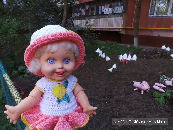 Воскресная прогулка в теплый сентябрьский день! С куклой Galoob Baby Facе doll (фото 3)