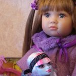 Прощальный топик с девочкой Оливией куклой Kidz'n'Cats, и встреча новой девочки Эбби от Monster High!