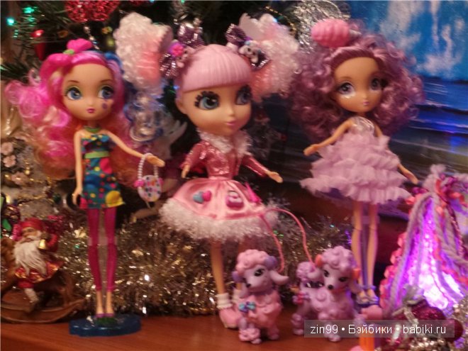 Земфирно-фиолетовый Новый Год! Или куклы La Dee Da и еще другие поздравляют с Новым 2015 Годом