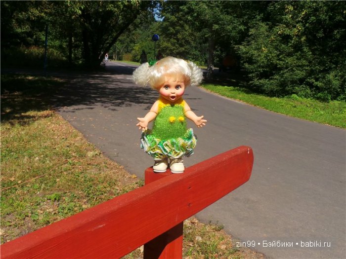 Летняя прогулка и мои вязалочки с куклами Galoob Baby Fase dolls