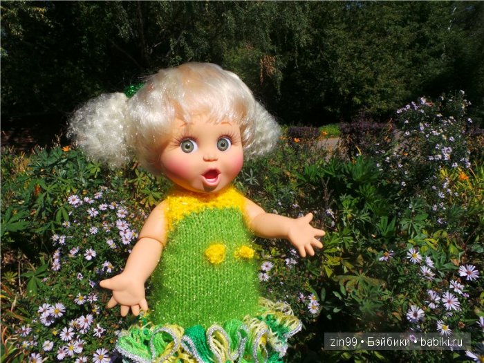 Летняя прогулка и мои вязалочки с куклами Galoob Baby Fase dolls