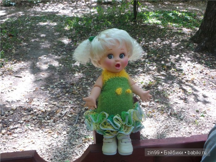 Летняя прогулка и мои вязалочки с куклами Galoob Baby Fase dolls
