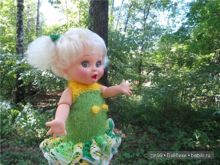 Летняя прогулка и мои вязалочки с куклами Galoob Baby Fase dolls