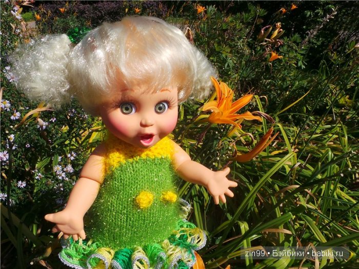 Летняя прогулка и мои вязалочки с куклами Galoob Baby Fase dolls