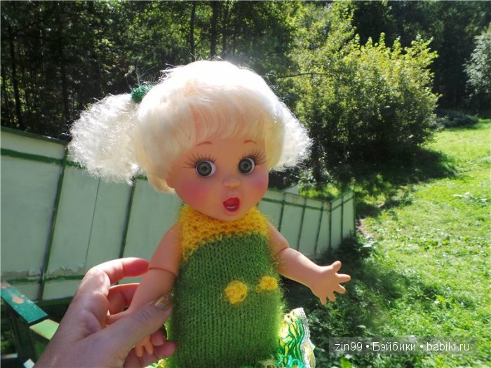 Летняя прогулка и мои вязалочки с куклами Galoob Baby Fase dolls