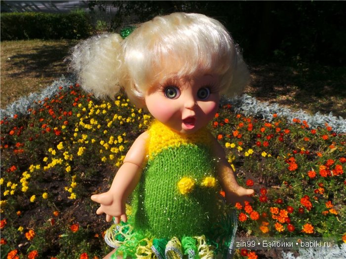 Летняя прогулка и мои вязалочки с куклами Galoob Baby Fase dolls