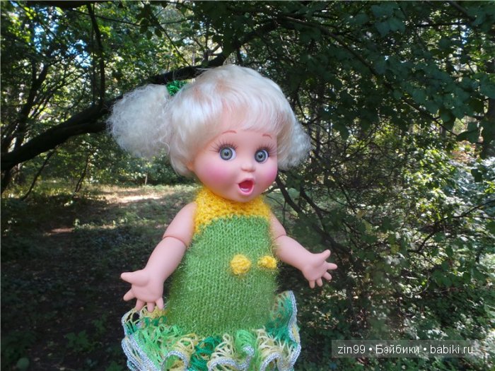 Летняя прогулка и мои вязалочки с куклами Galoob Baby Fase dolls