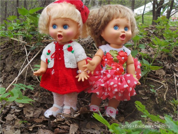 Весна! Все распускается, гуляем с куклами Galoob Baby Face doll