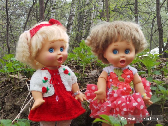 Весна! Все распускается, гуляем с куклами Galoob Baby Face doll