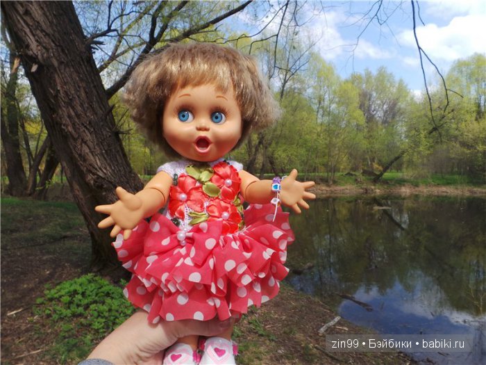 Весна! Все распускается, гуляем с куклами Galoob Baby Face doll