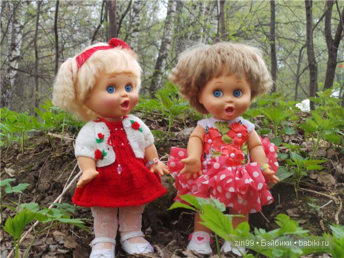 Весна! Все распускается, гуляем с куклами Galoob Baby Face doll