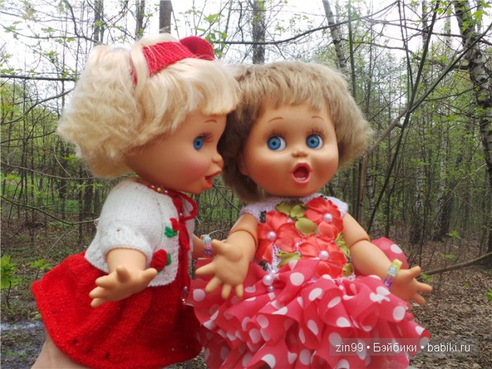Весна! Все распускается, гуляем с куклами Galoob Baby Face doll