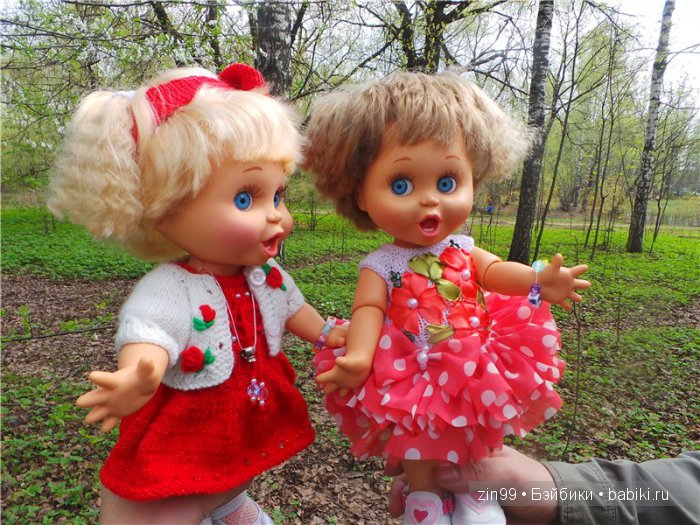 Весна! Все распускается, гуляем с куклами Galoob Baby Face doll