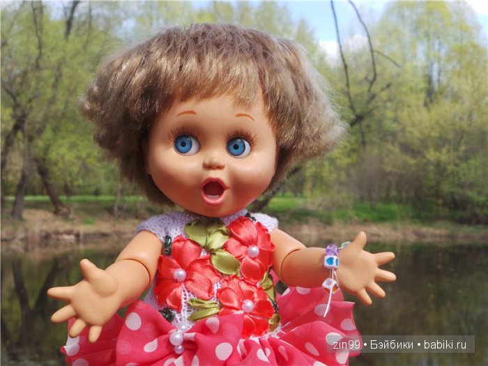 Весна! Все распускается, гуляем с куклами Galoob Baby Face doll