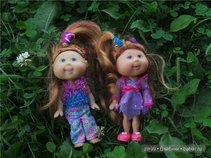 Cabbage Patch Kids dolls, на природе и в магазине