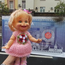 В день города Москвы, прогулка с куклой Galoob Baby Face
