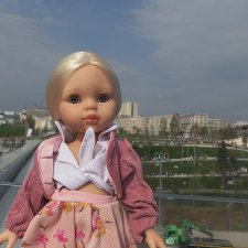 Парк Зарядье, в центре Москвы! С куклой Николеттой