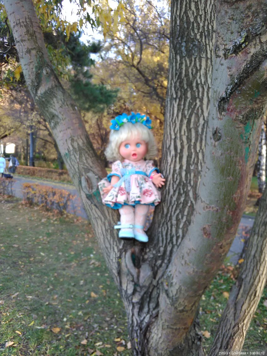 Золотая Осень в парке — Куклы Galoob Baby Face (Фейсинки): винтаж 90