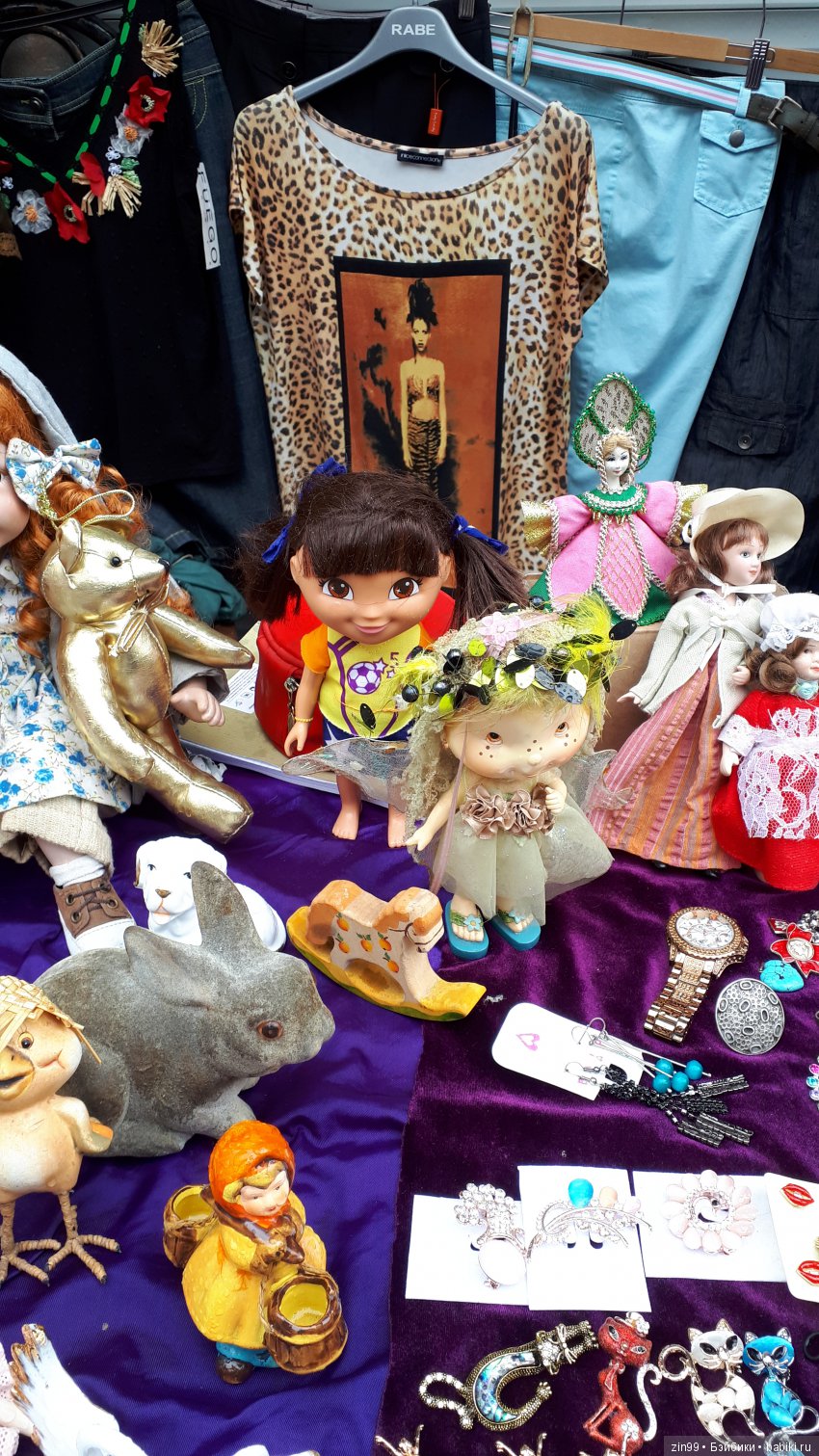 Кукла с блошки, точнее на Вернисаже, и прогулка по Измайловскому Вернисажу в Москве