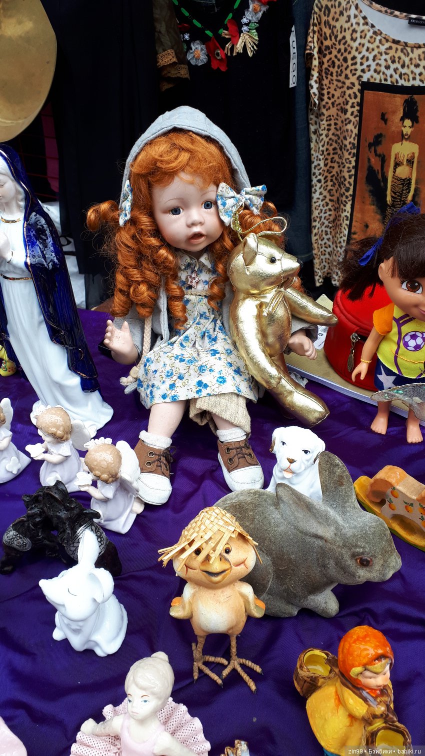Кукла с блошки, точнее на Вернисаже, и прогулка по Измайловскому Вернисажу в Москве