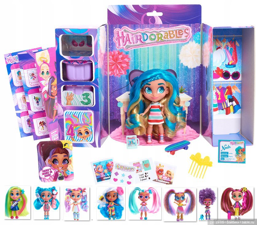 Какие позитивные сестрички, куколки HAIRDORABLES