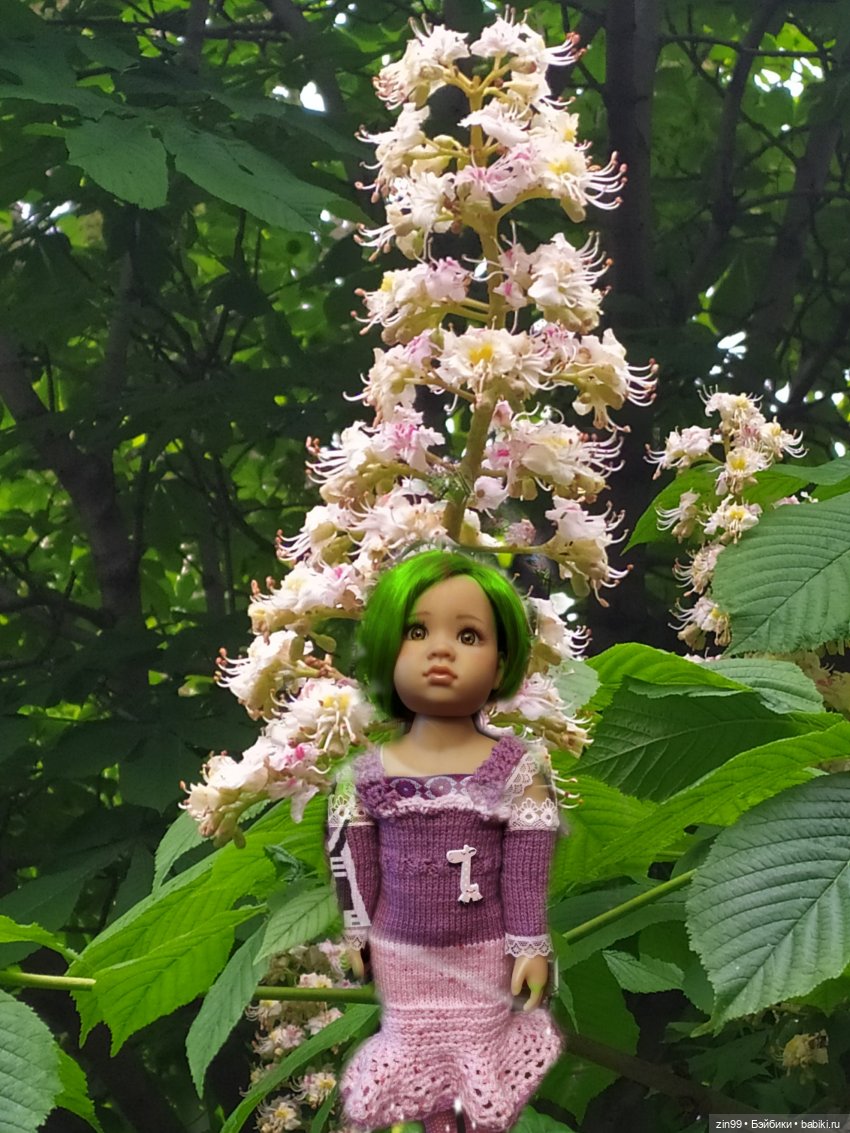 Мини сиреневый сад и новый для Нины наряд