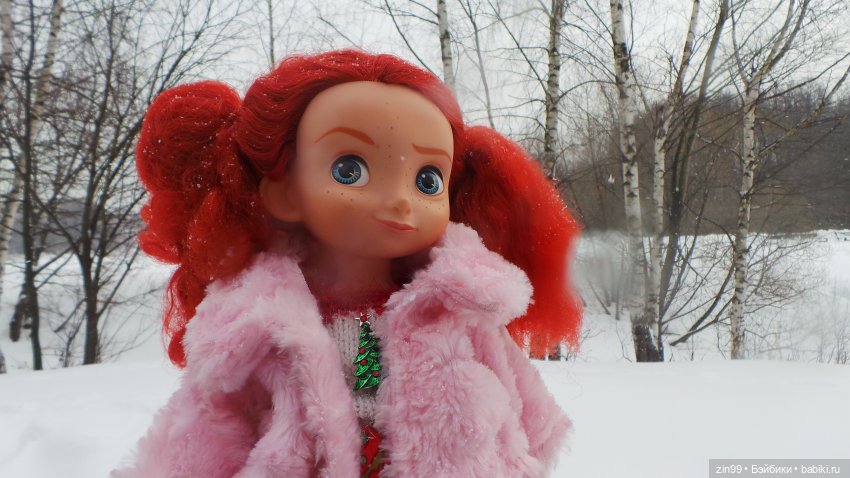 Зимний день в парке с куклами от Дисней Аниматорс