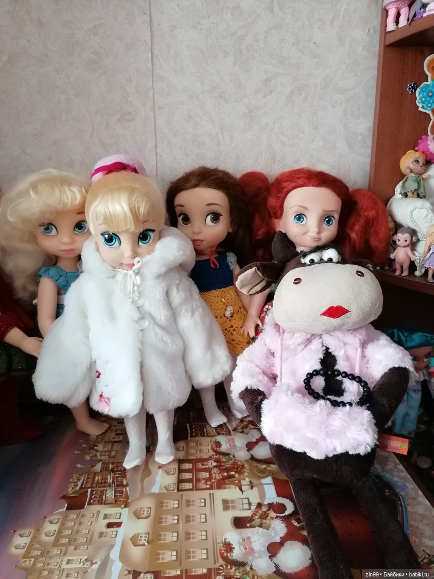 Зимний день в парке с куклами от Дисней Аниматорс