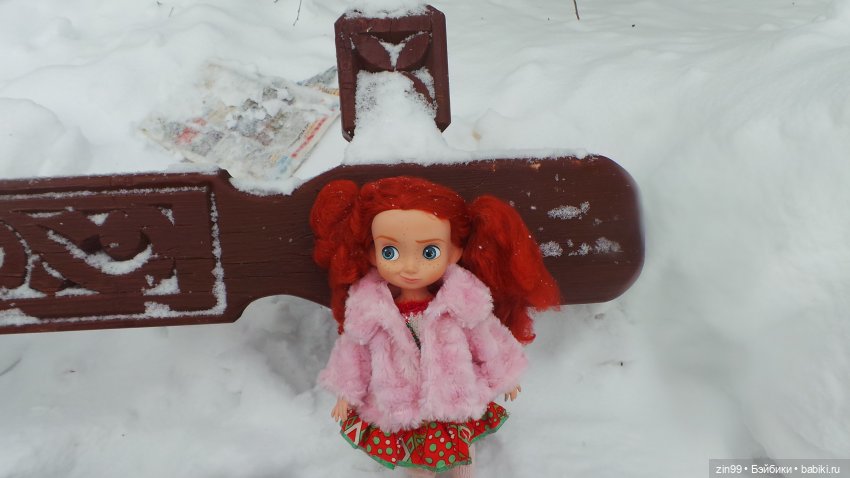 Зимний день в парке с куклами от Дисней Аниматорс