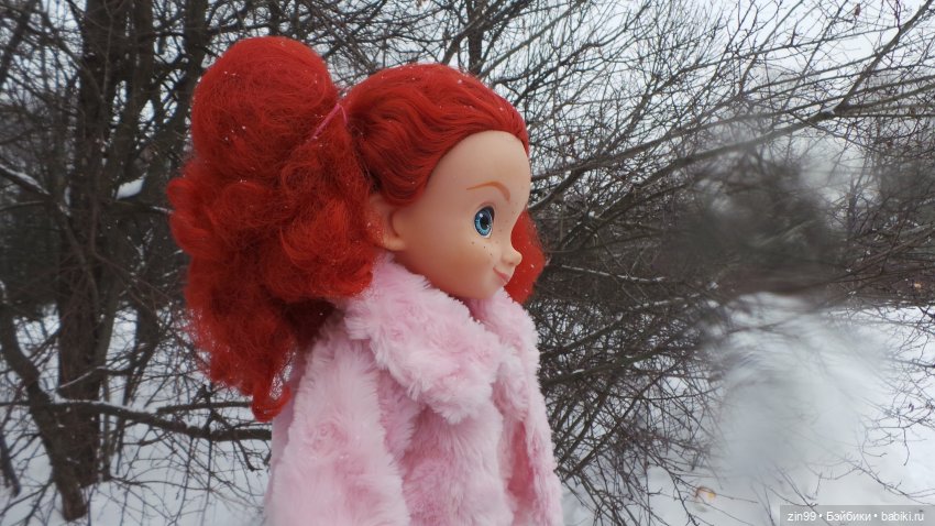 Зимний день в парке с куклами от Дисней Аниматорс