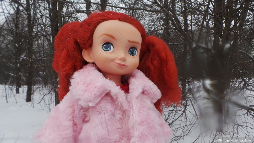 Зимний день в парке с куклами от Дисней Аниматорс