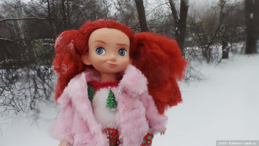 Зимний день в парке с куклами от Дисней Аниматорс