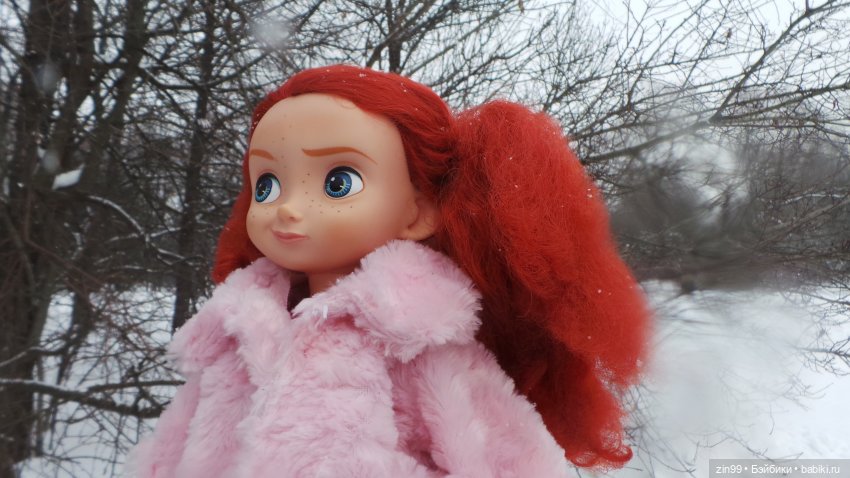 Зимний день в парке с куклами от Дисней Аниматорс