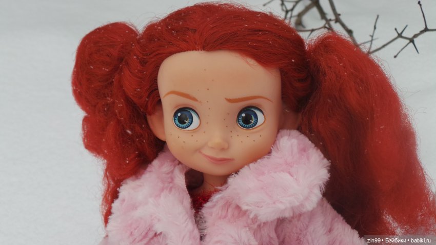 Зимний день в парке с куклами от Дисней Аниматорс