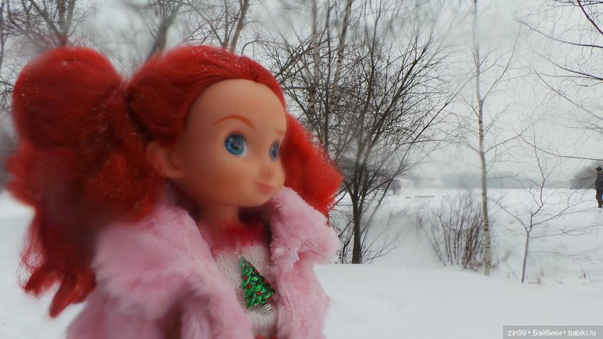 Зимний день в парке с куклами от Дисней Аниматорс