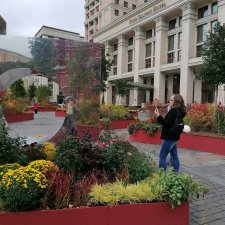 Осень в центре Москвы и на Манеже тоже