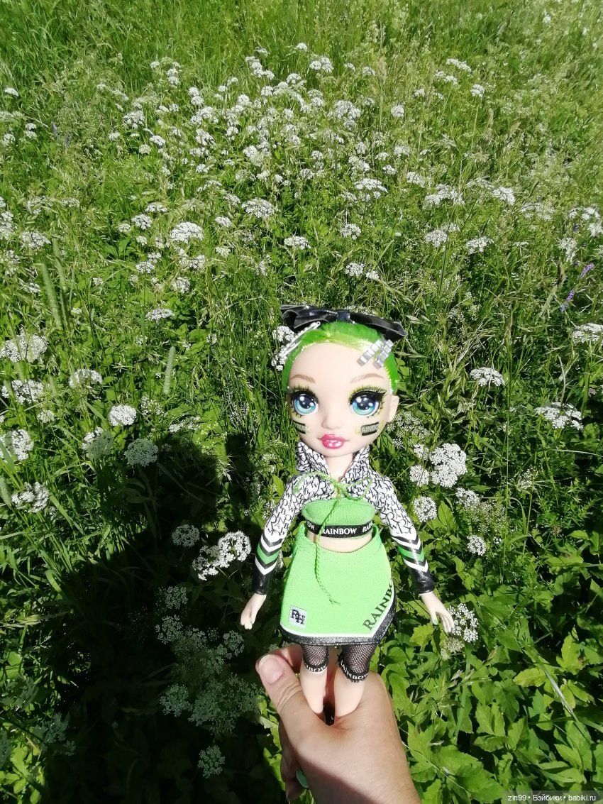 Приехала Jade Hunter от Rainbow High , Зеленая! И теперь почти вся серия