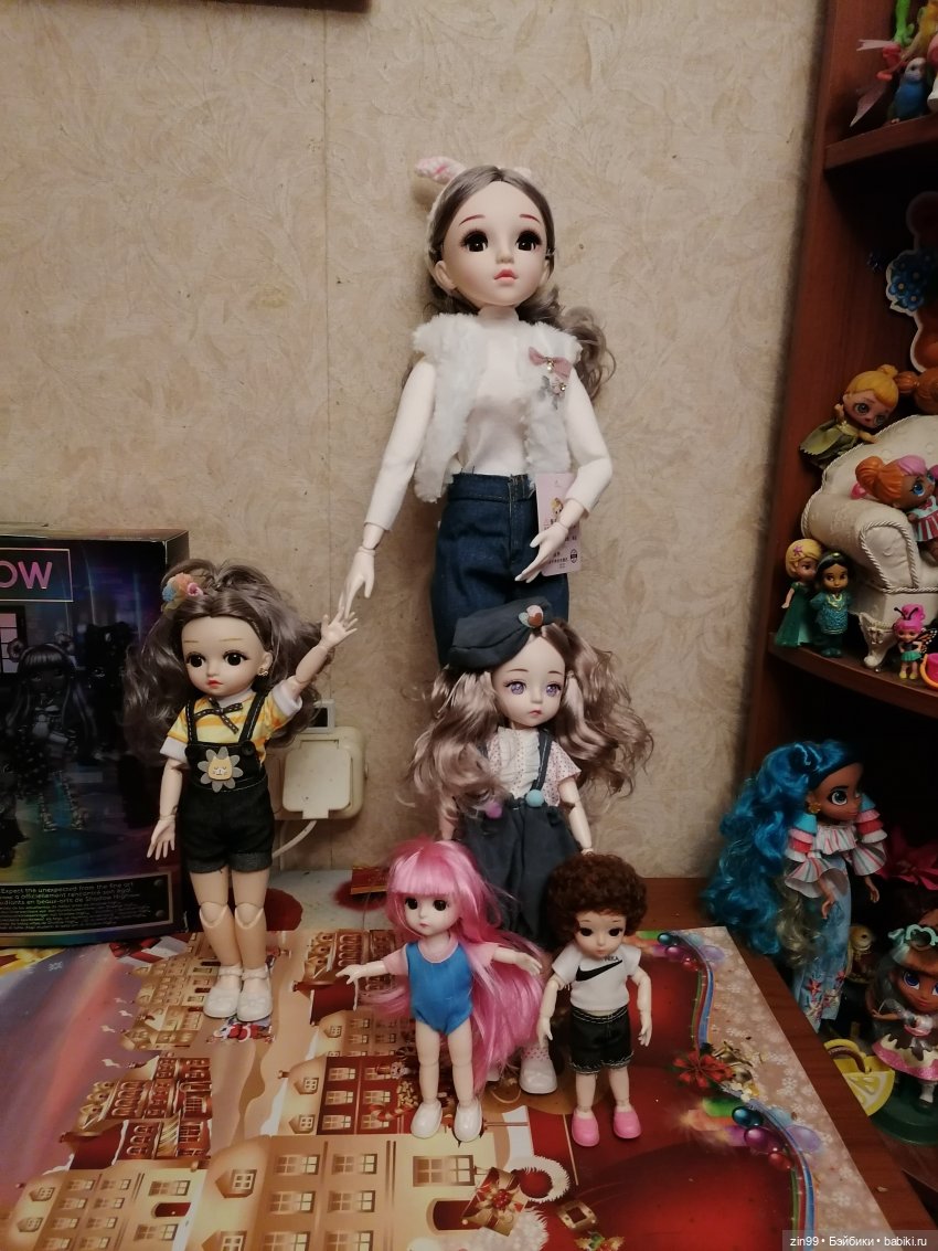 Шарнирная большая кукла, или скоро Новый год