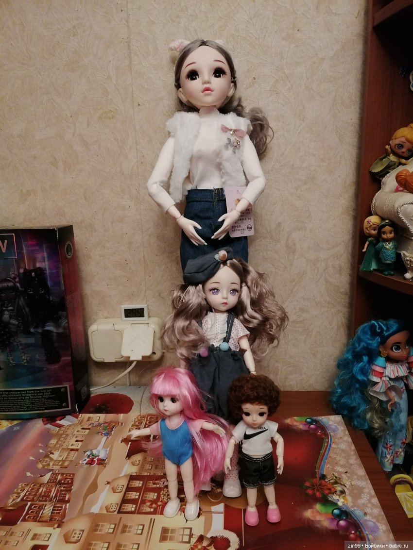 Шарнирная большая кукла, или скоро Новый год