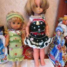 В преддверии Нового года. Ёлочки! Куклы ГДР!  Наряды!