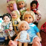 Куклы ГДР Немецкие девочки, четыре.