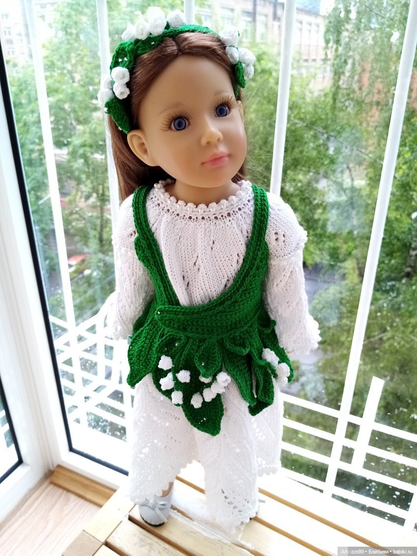 Ландыши, ландыши! Или наряд ландыши для куклы (фото 8)