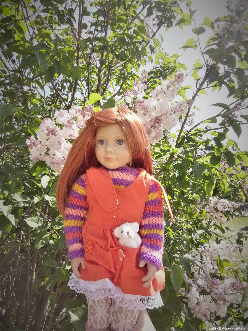 Сирень! Сиреневый сад в мае! Кукла Юлика Kidz'n'Cats (фото 9)