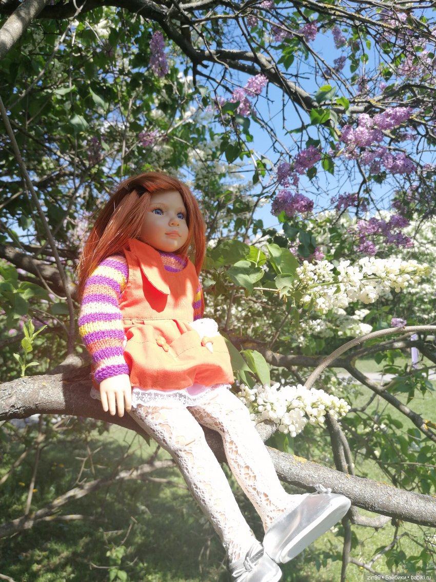 Сирень! Сиреневый сад в мае! Кукла Юлика Kidz'n'Cats