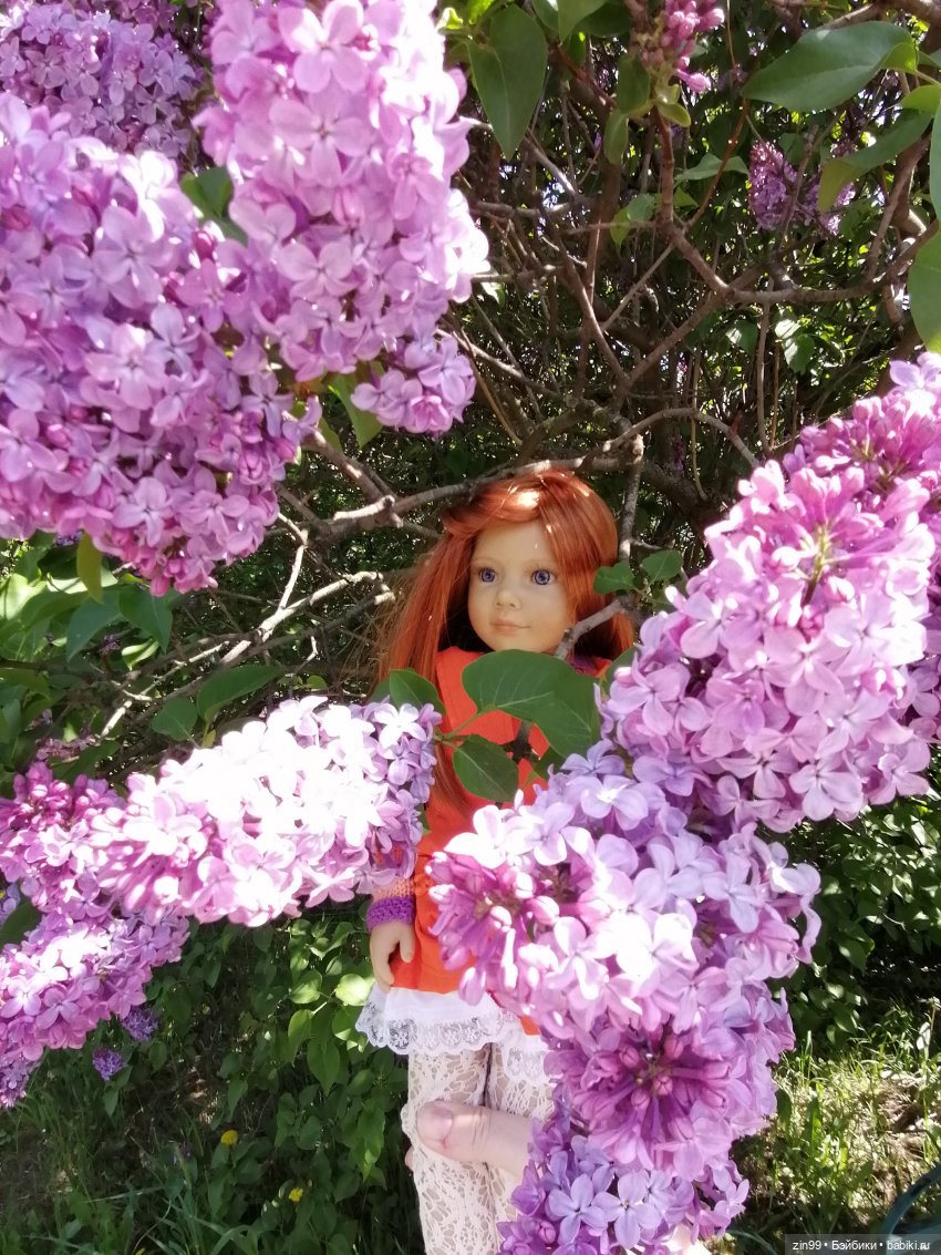 Сирень! Сиреневый сад в мае! Кукла Юлика Kidz'n'Cats