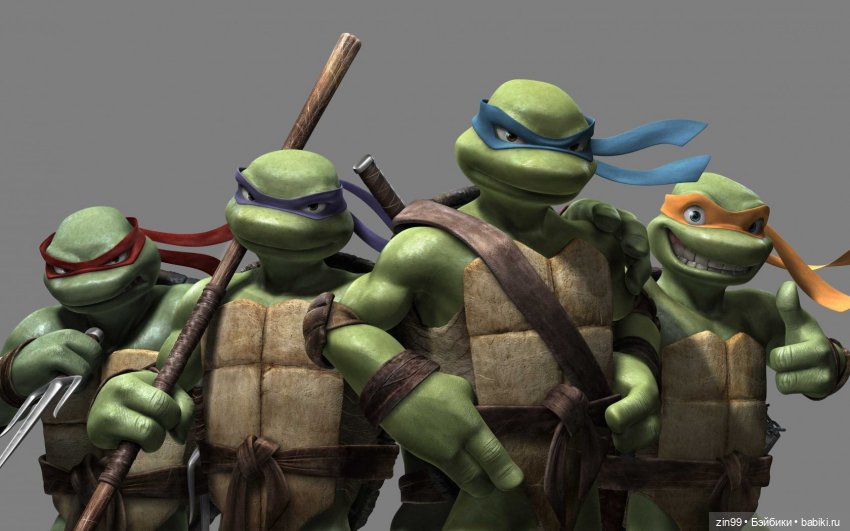 Черепашки Ниндзя — Разные шарнирные куклы (не БЖД): редкие