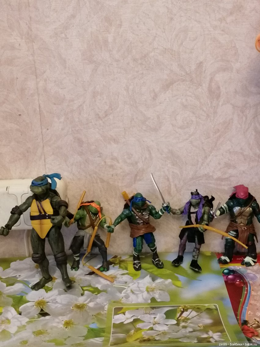 Черепашки Ниндзя — Разные шарнирные куклы (не БЖД): редкие