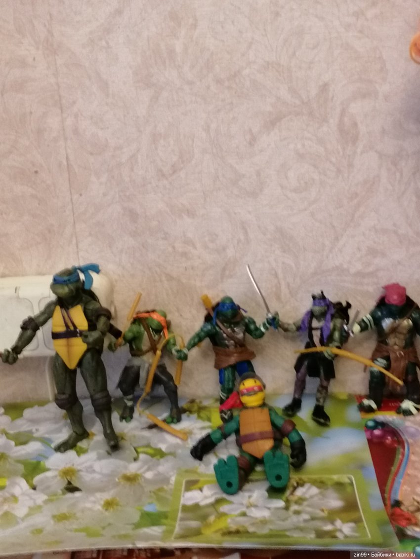 Черепашки Ниндзя — Разные шарнирные куклы (не БЖД): редкие