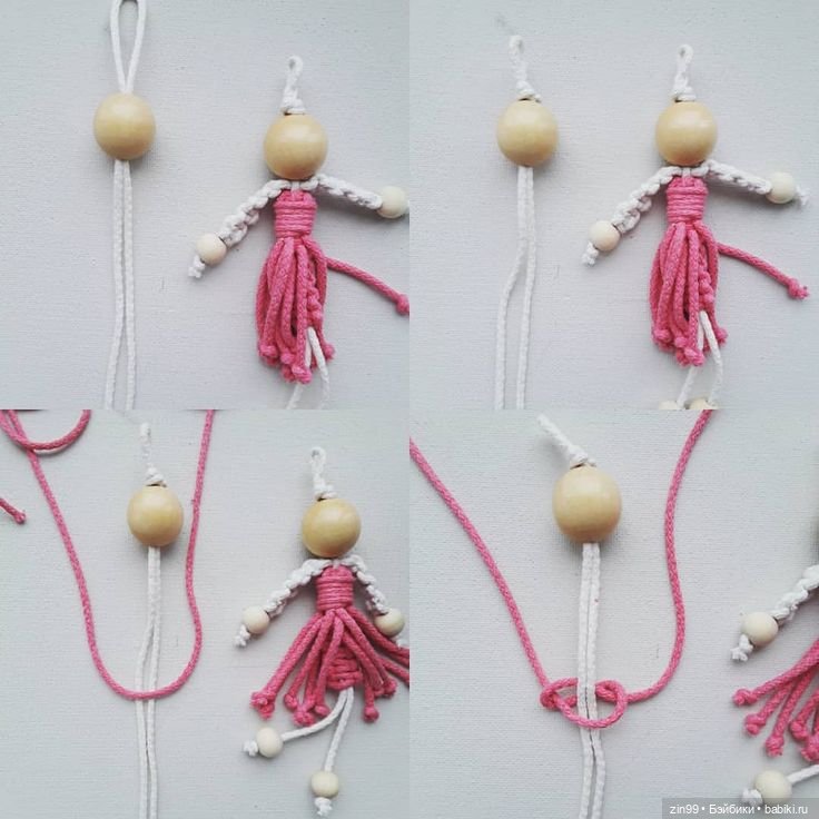 Куколки из проволоки, бусинок и многое другое (фото 7)