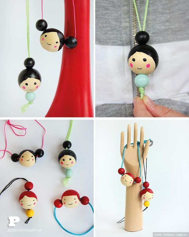 Куколки из проволоки, бусинок и многое другое (фото 6)